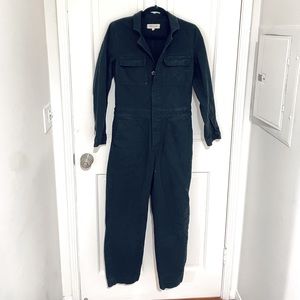 Madewell Black Denim Coverall Jumpsuit